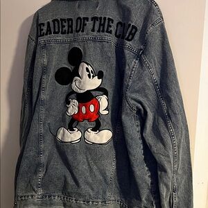 Disney Blue Denim Jacket with Mickey Mouse Patch